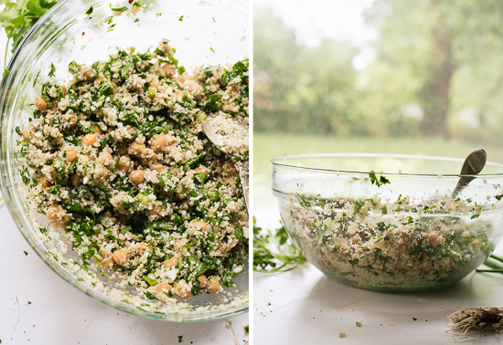 healthy cauliflower falafel burgers