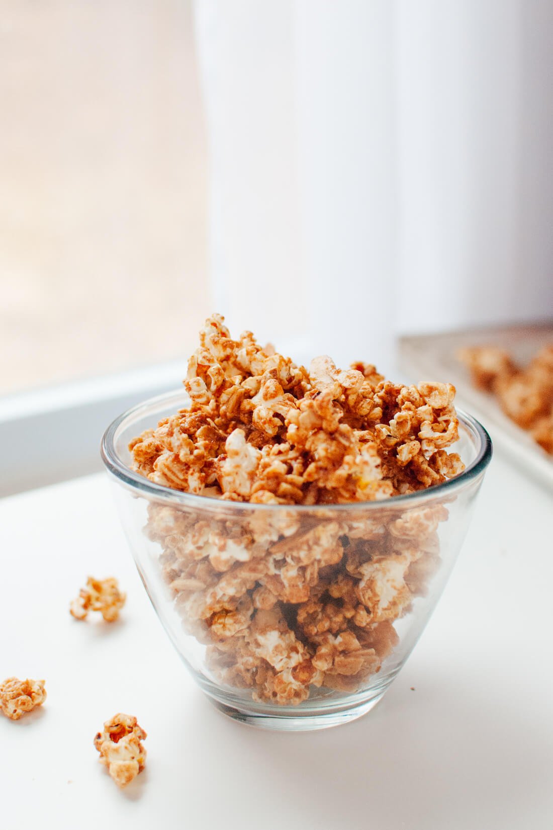 healthy cinnamon maple popcorn recipe