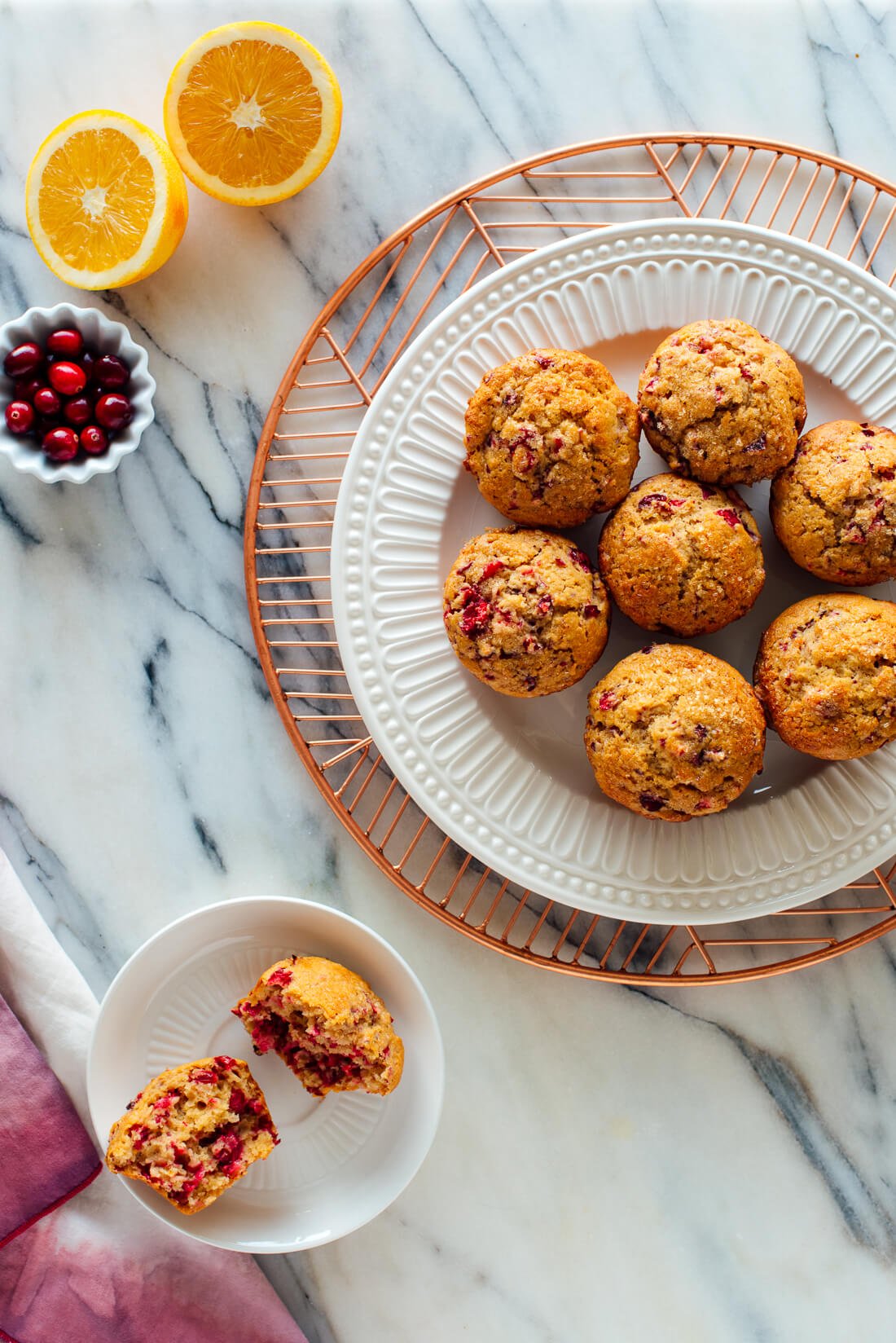 healthy cranberry orange muffins recipe