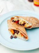 Freezer Breakfast Burritos with Sweet Potato Hash and Black Beans