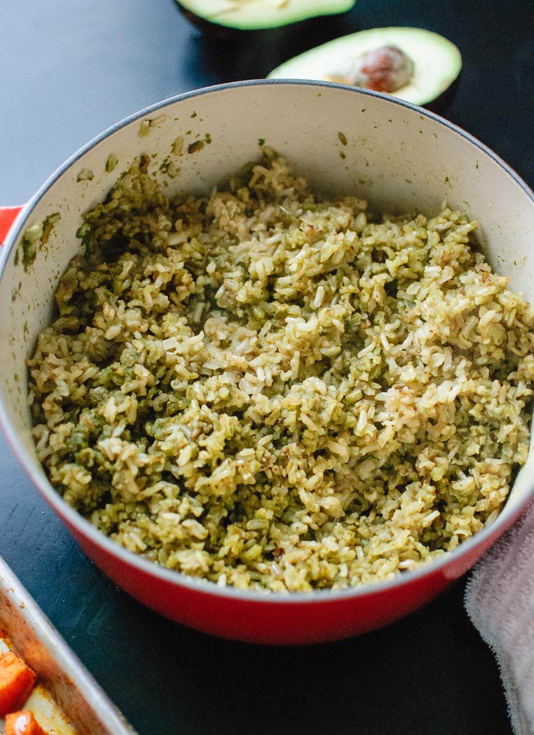 healthy green rice