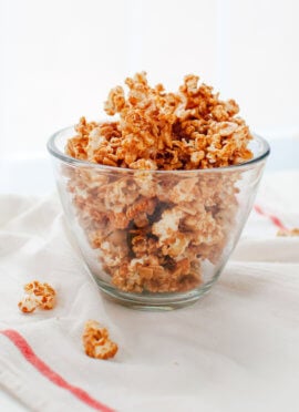 Maple almond caramel popcorn