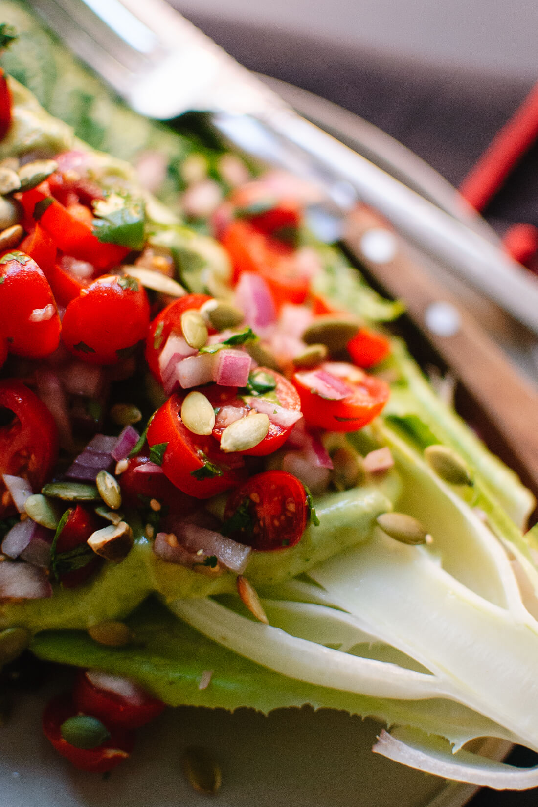 Mexican romaine wedge salad