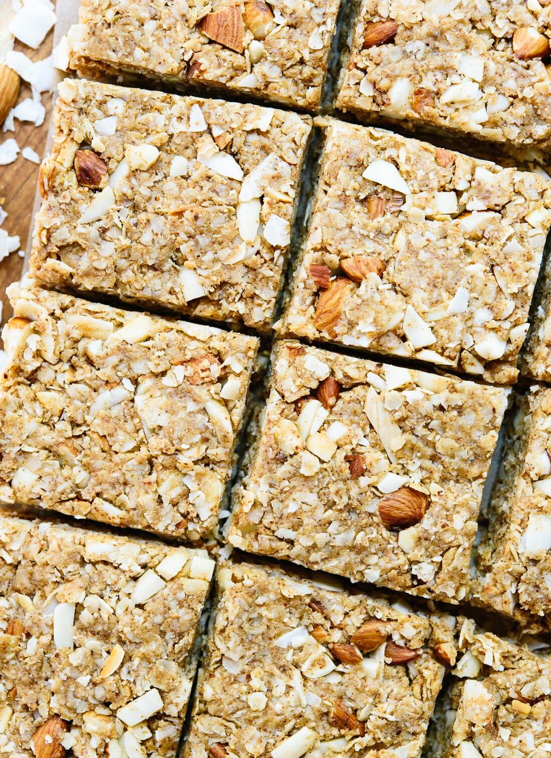 These healthy homemade granola bars are delicious and easy to make! Keep some handy for when hunger strikes. cookieandkate.com