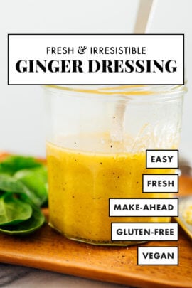 homemade ginger salad dressing