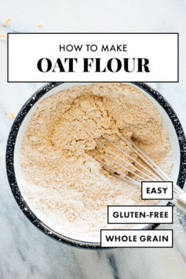 homemade oat flour