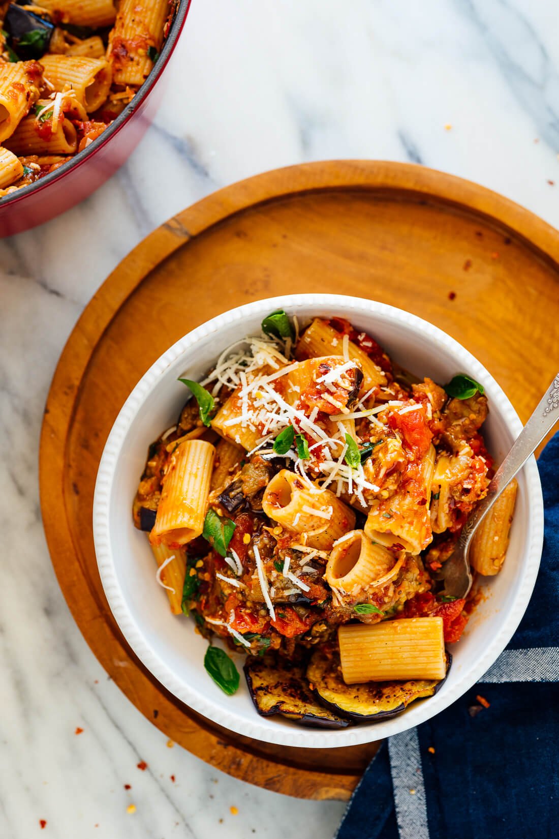 homemade pasta alla norma