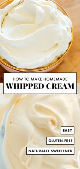 homemade whipped cream recipe