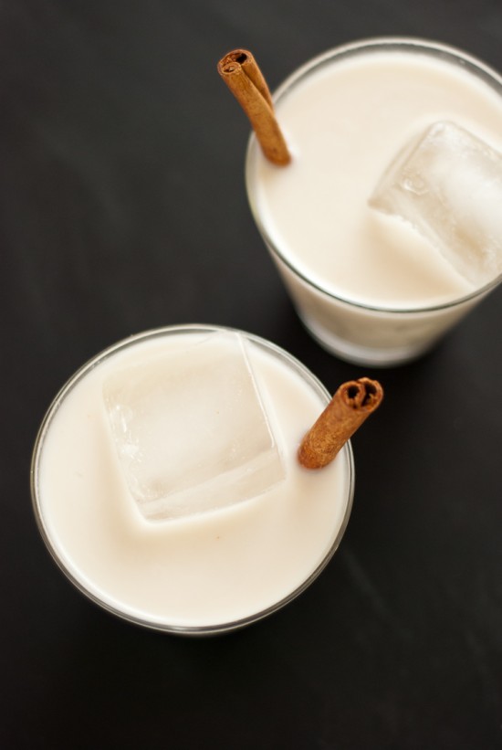 Horchata is a delicious cinnamon-infused almond and rice milk served in Latin America. Learn how to make it here! cookieandkate.com