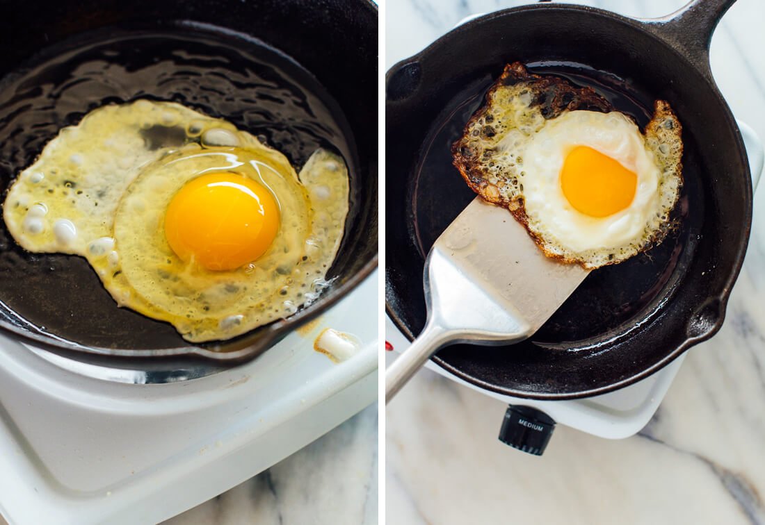 how to fry an egg