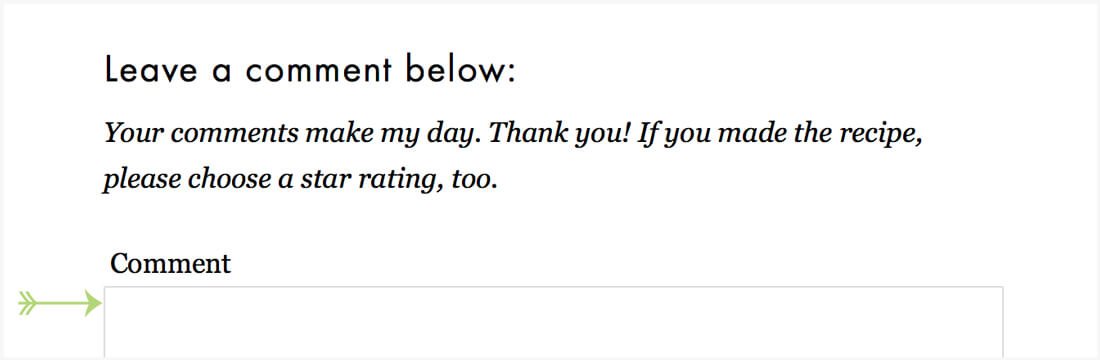 How to Leave a Comment