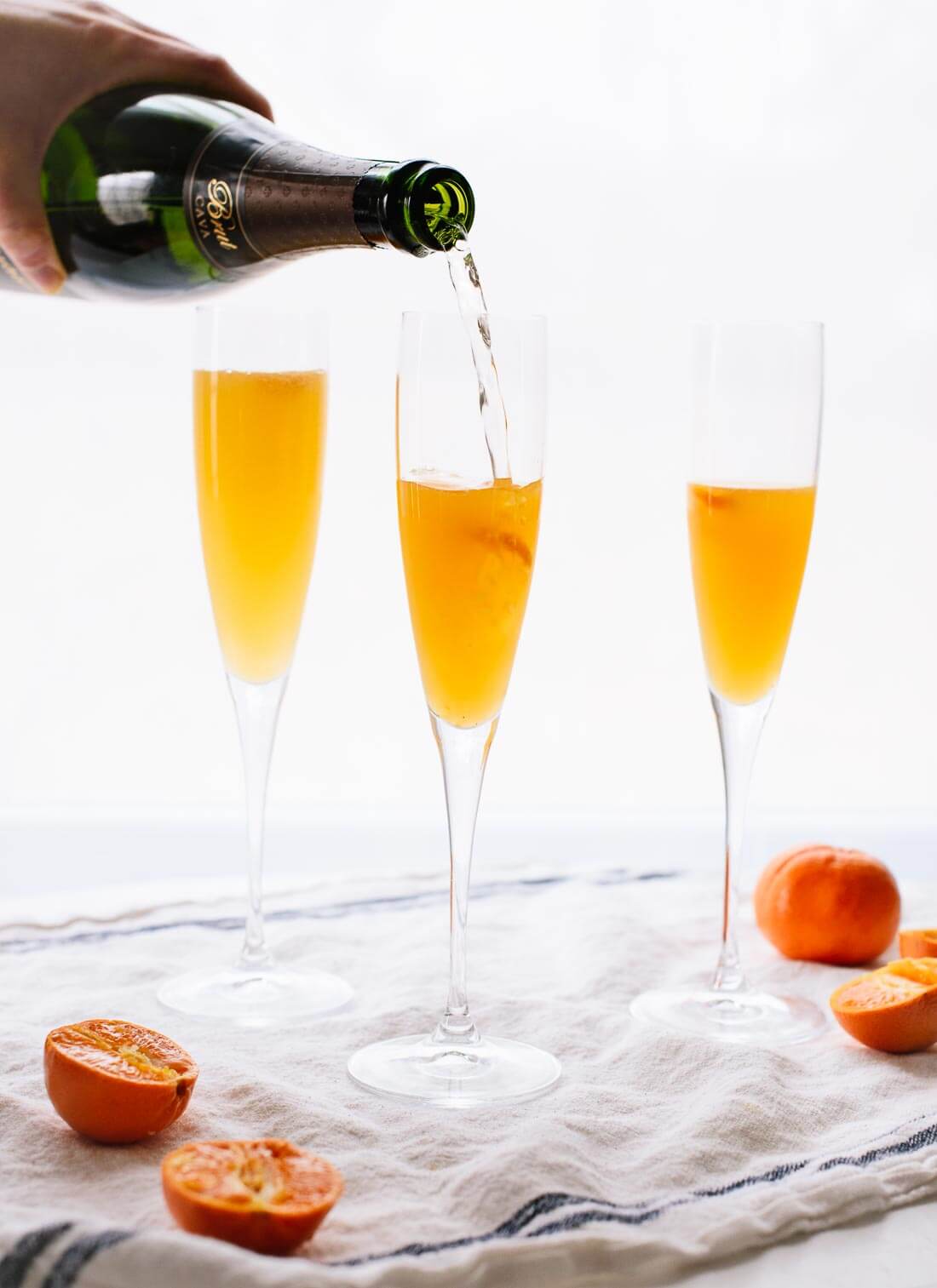 How to make a clementine French 75 - cookieandkate.com