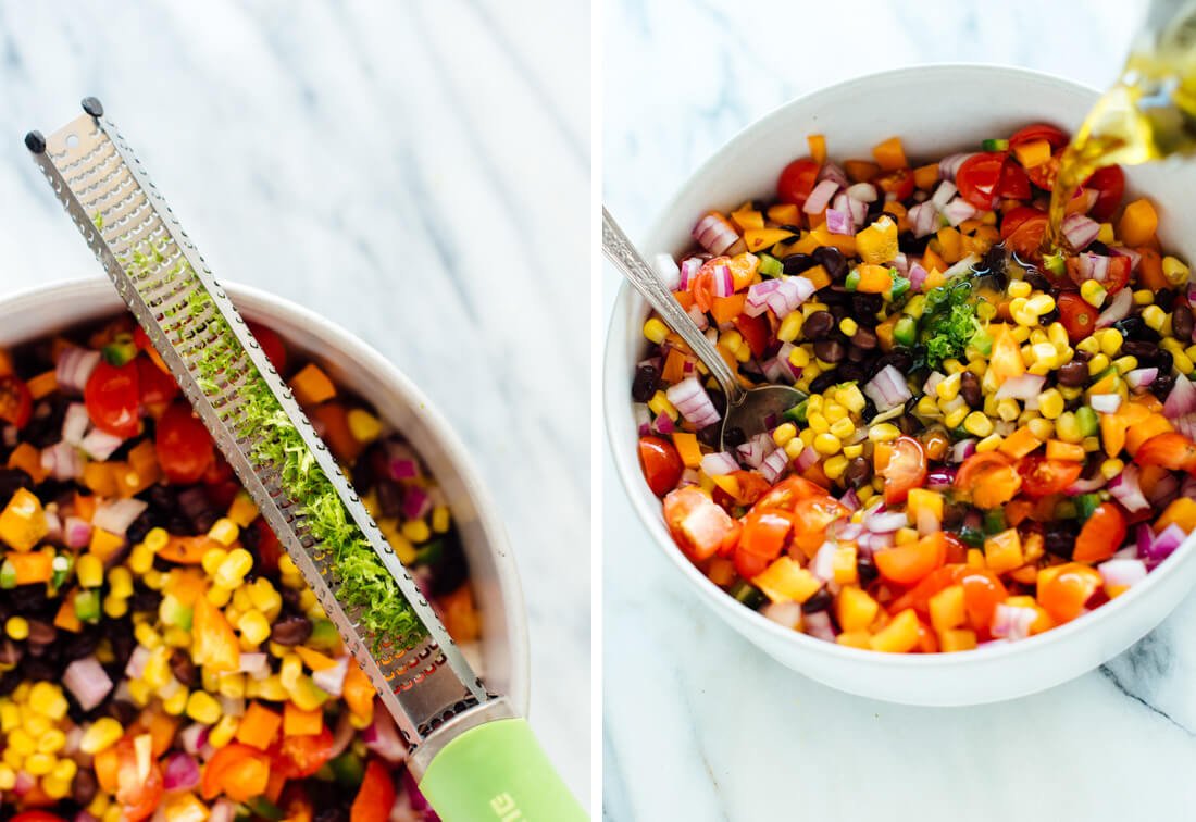 how to make black bean salad