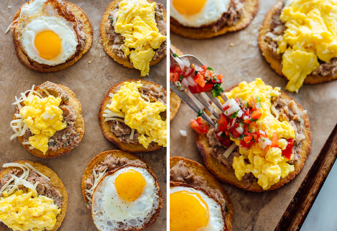 how to make breakfast tostadas