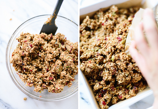 how to make cranberry orange granola bars