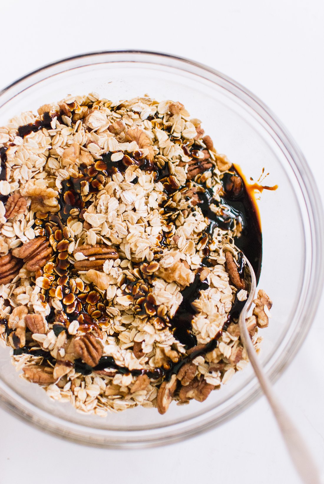 oats, nuts, molasses and maple syrup