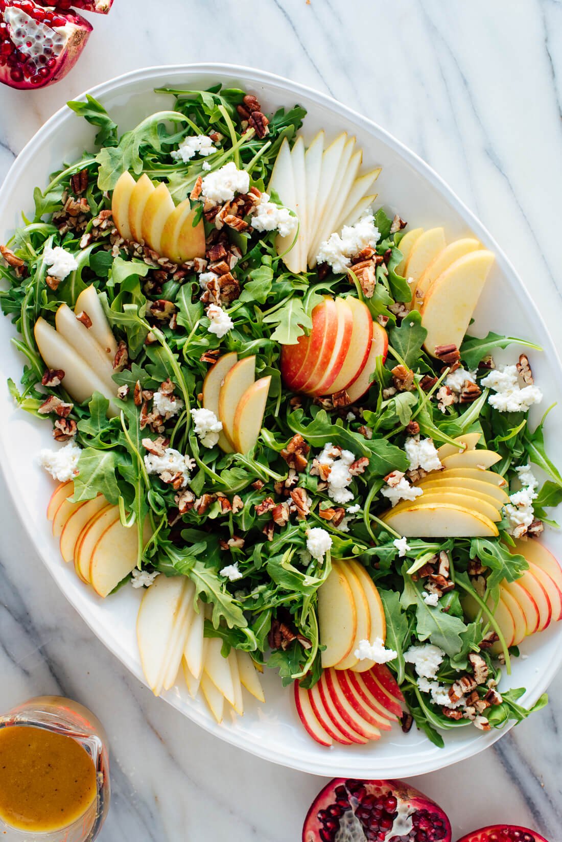 how to make pomegranate pear honeycrisp salad