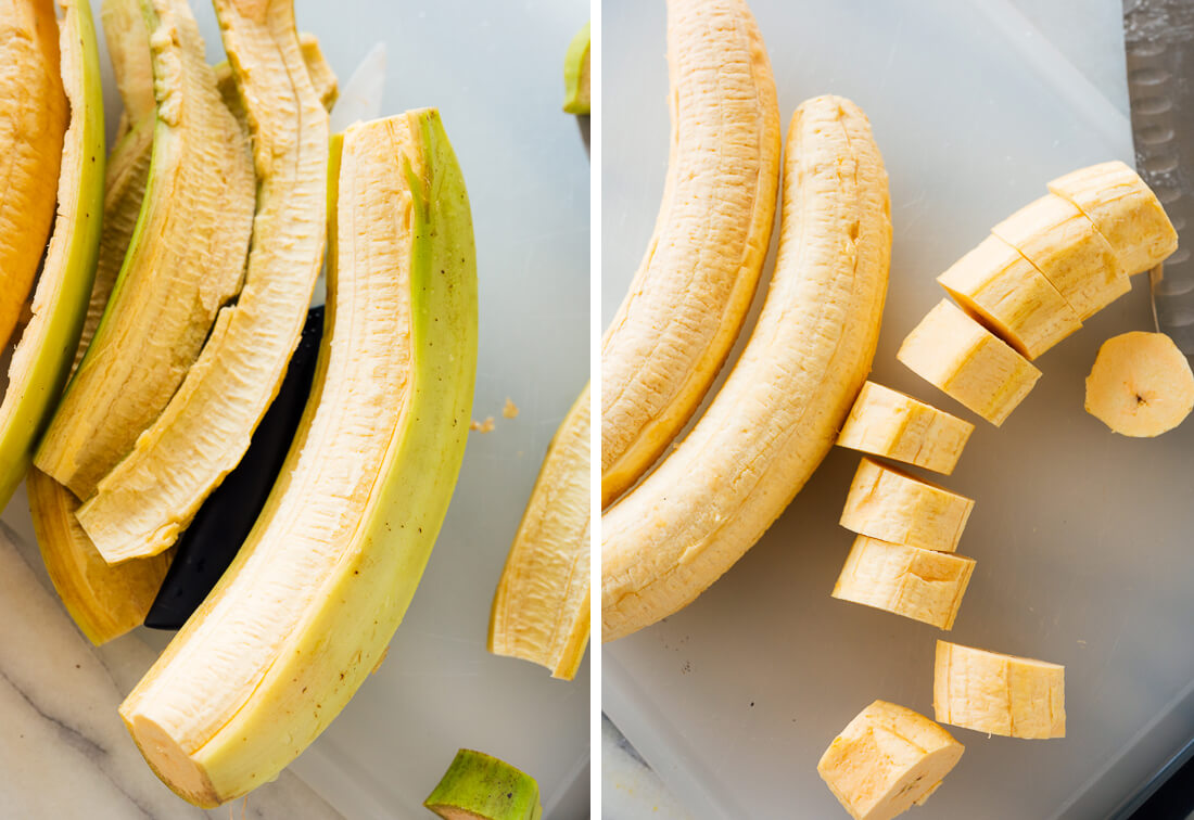 how to prepare plantains for tostones