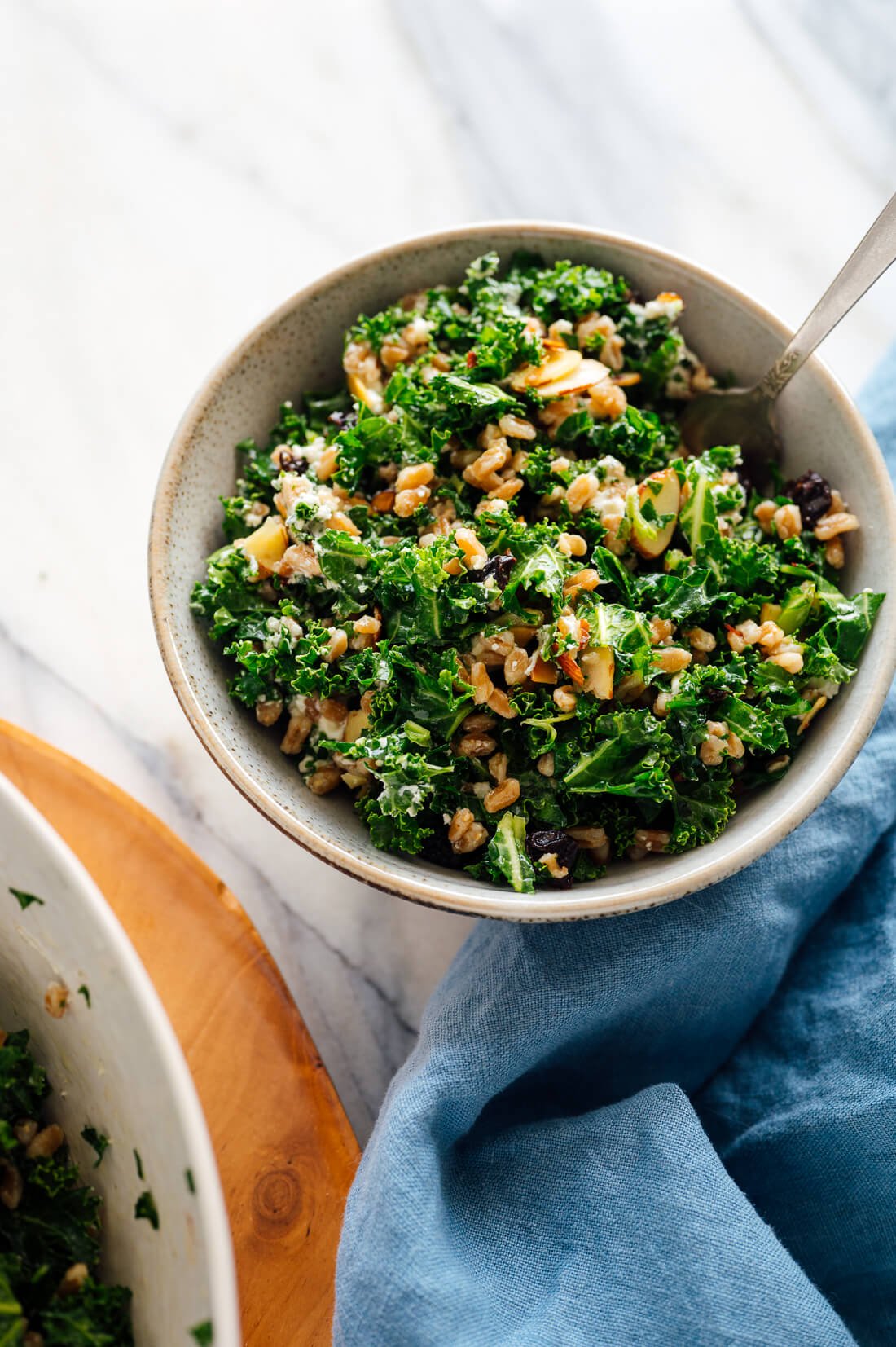 kale farro salad recipe