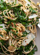 Lemony Collard Greens Pasta