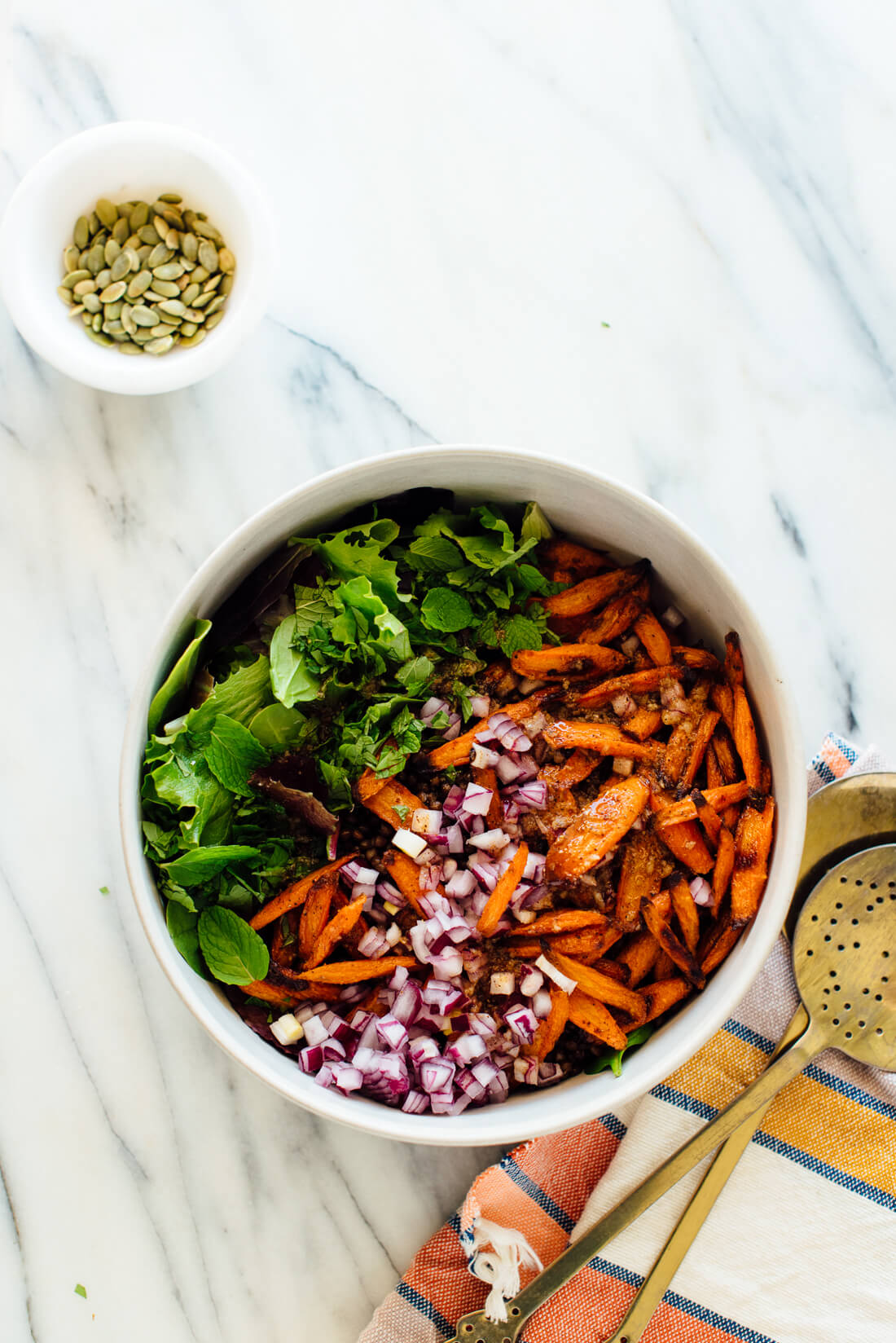 masala lentil salad recipe