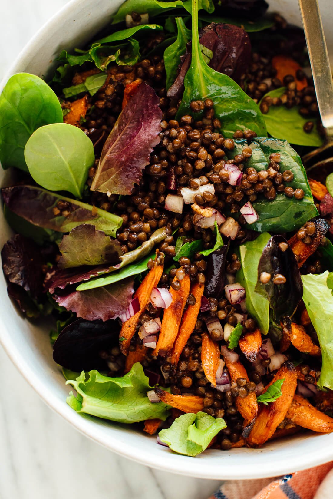 masala lentil salad recipe