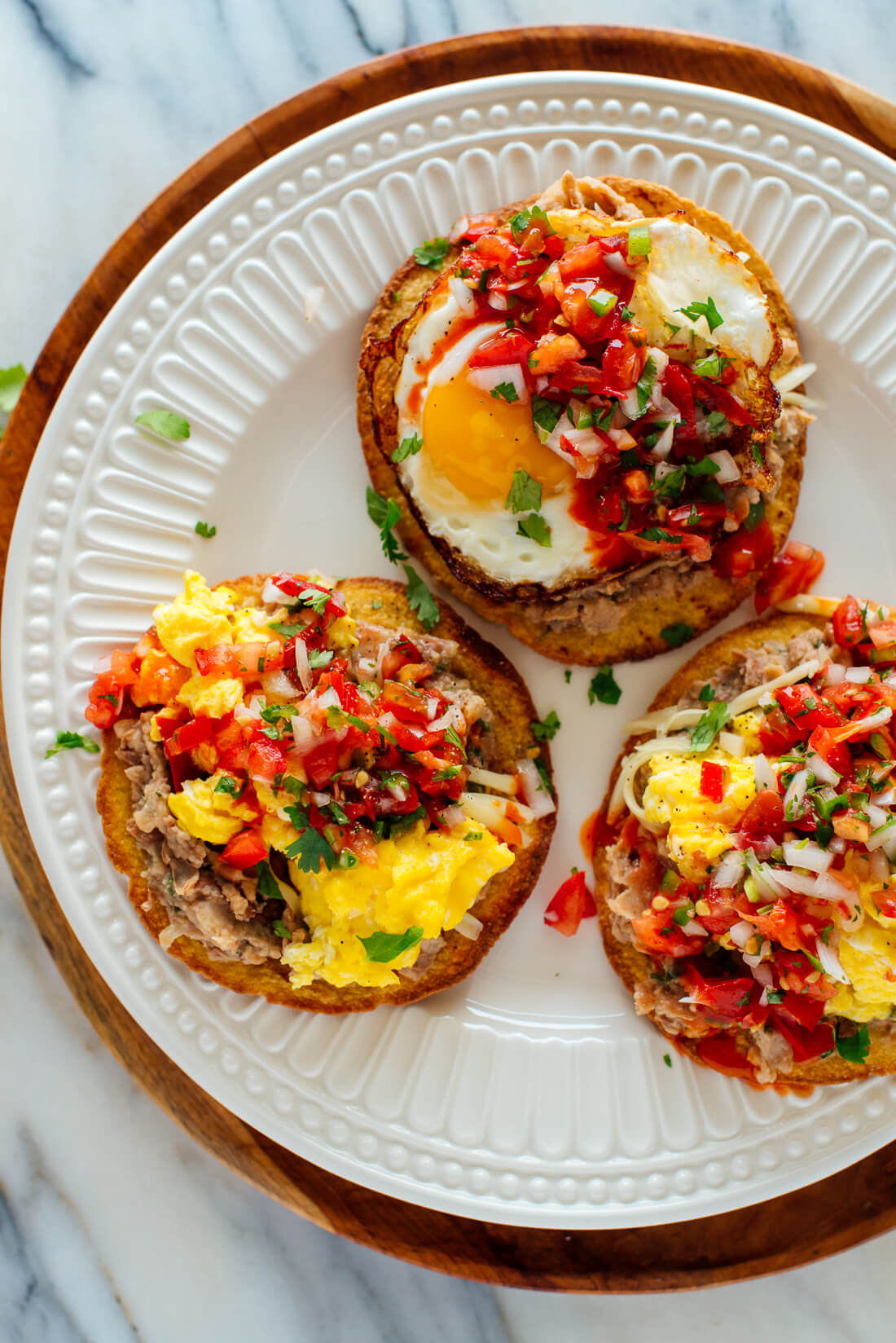 Mexican breakfast tostadas recipe