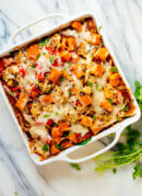 Roasted Veggie Enchilada Casserole