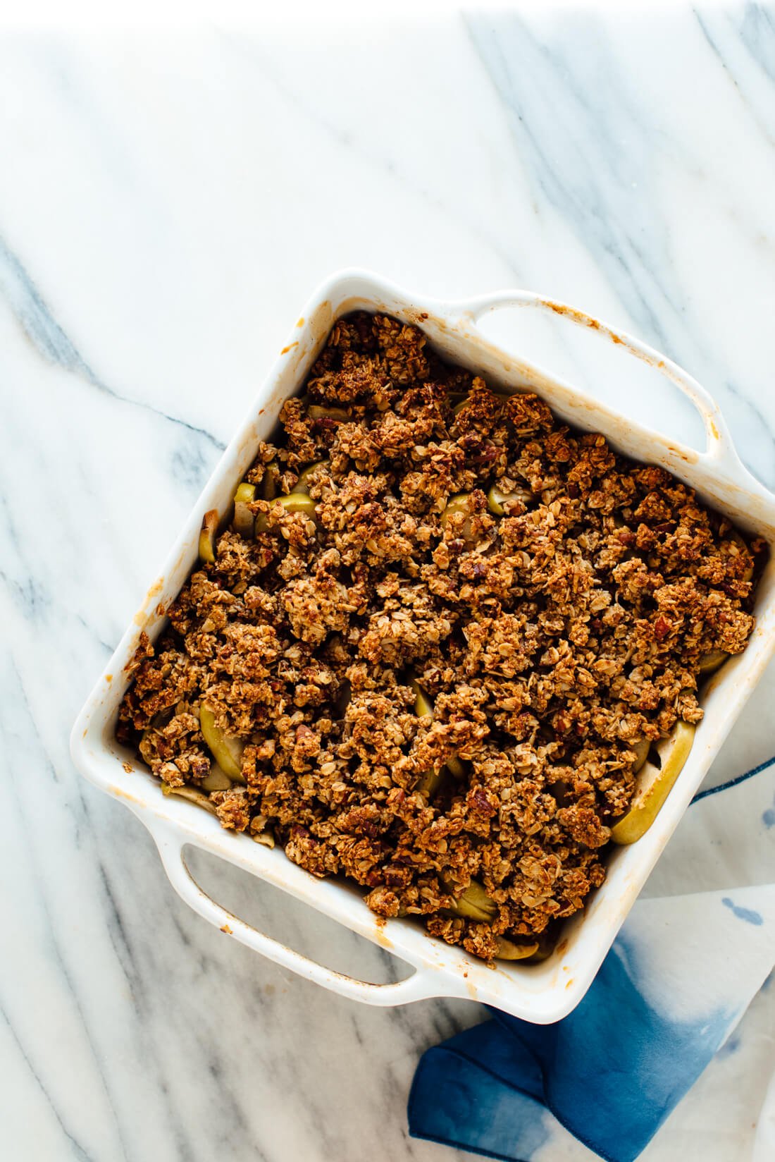 Naturally sweetened apple crisp