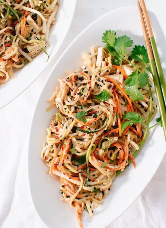 Light, healthy pad Thai - cookieandkate.com