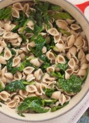 Orecchiette with Spinach and Gorgonzola Sauce