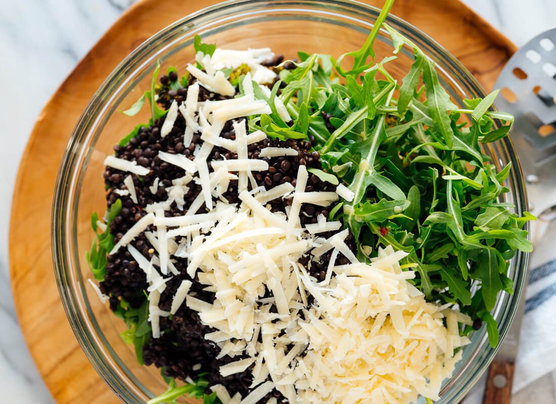 parmesan on salad