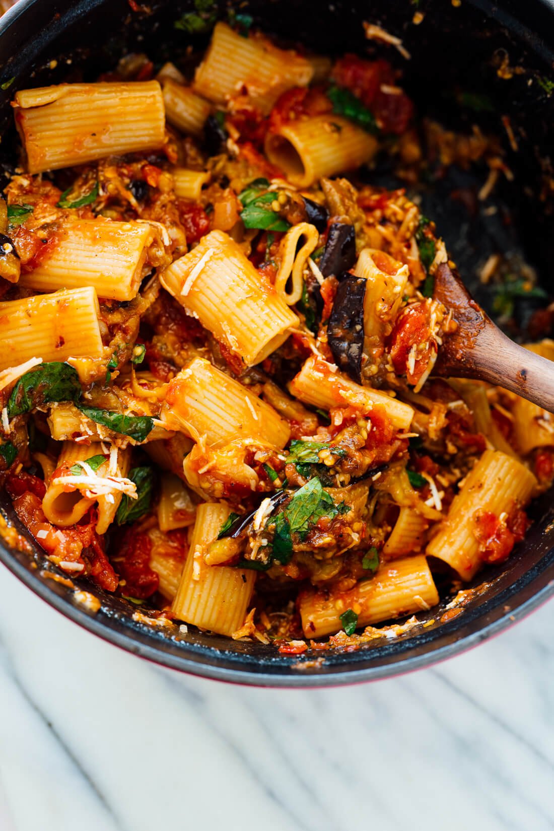 pasta alla norma in pot