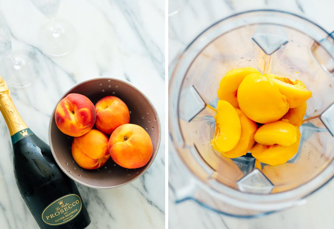 peaches and Prosecco