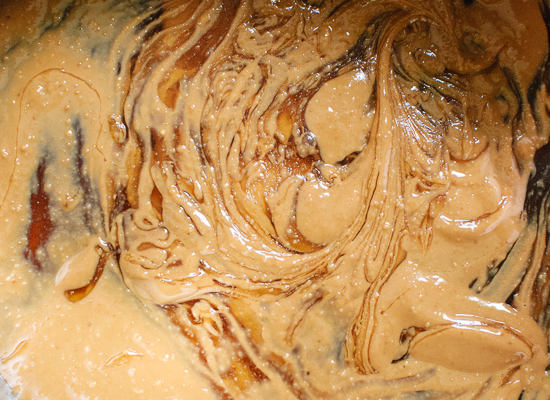 peanut butter and honey swirl