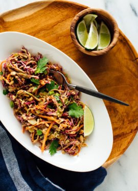 peanut soba noodles slaw