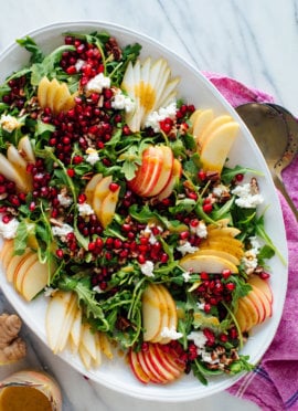 pomegranate pear arugula salad recipe