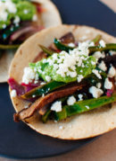 Portobello and Poblano Fajitas