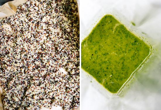 quinoa and pesto dressing