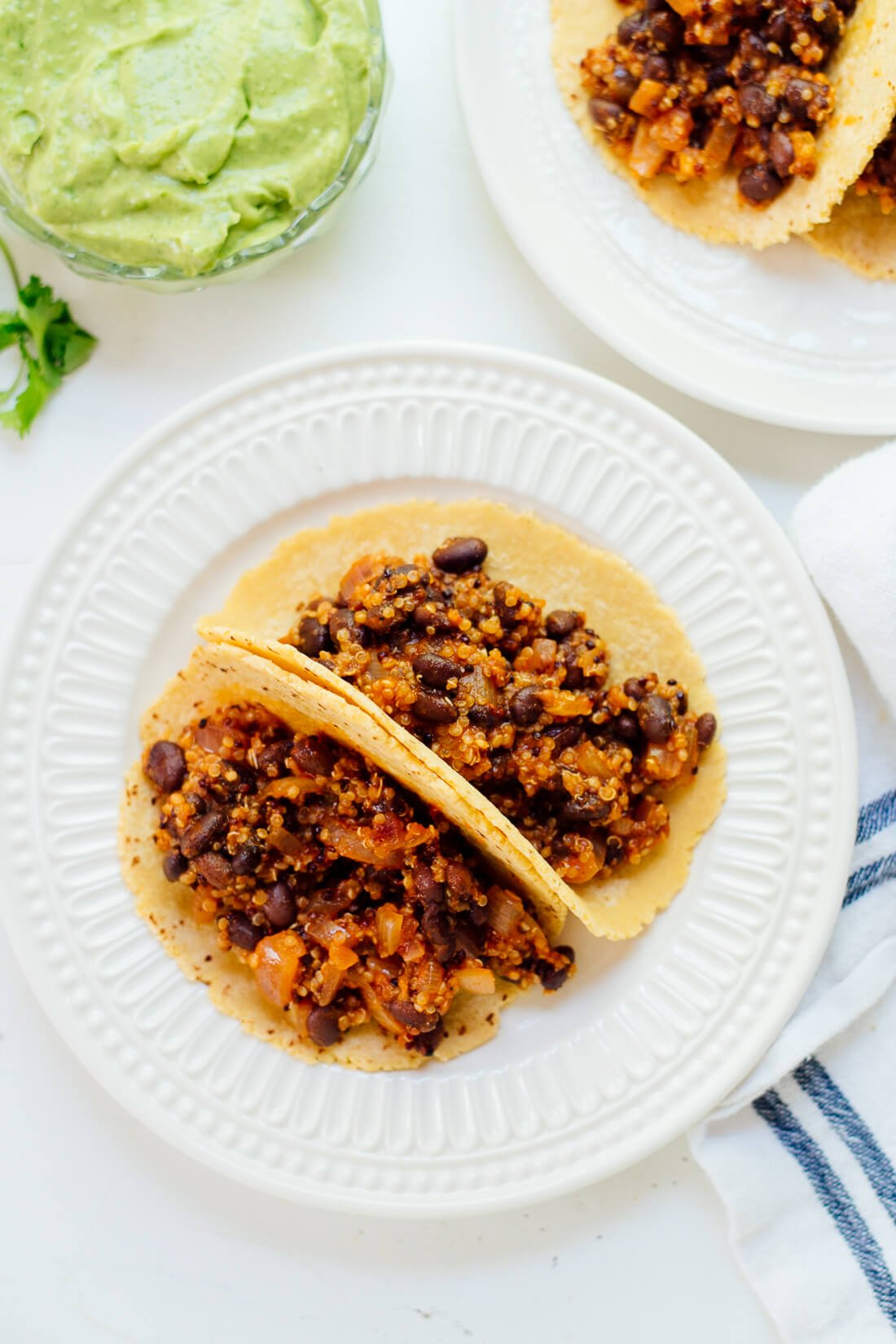 How to make quinoa black bean tacos