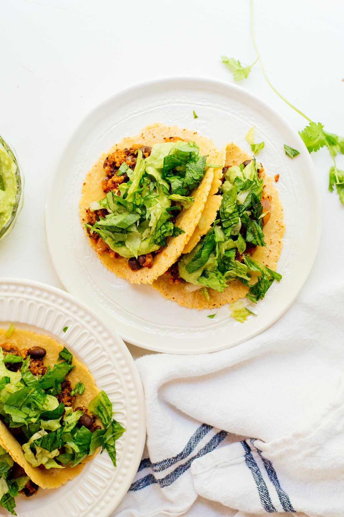 Quinoa black bean tacos, a healthy and delicious dinner!