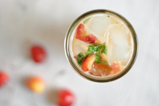 mojito made with rainier cherries