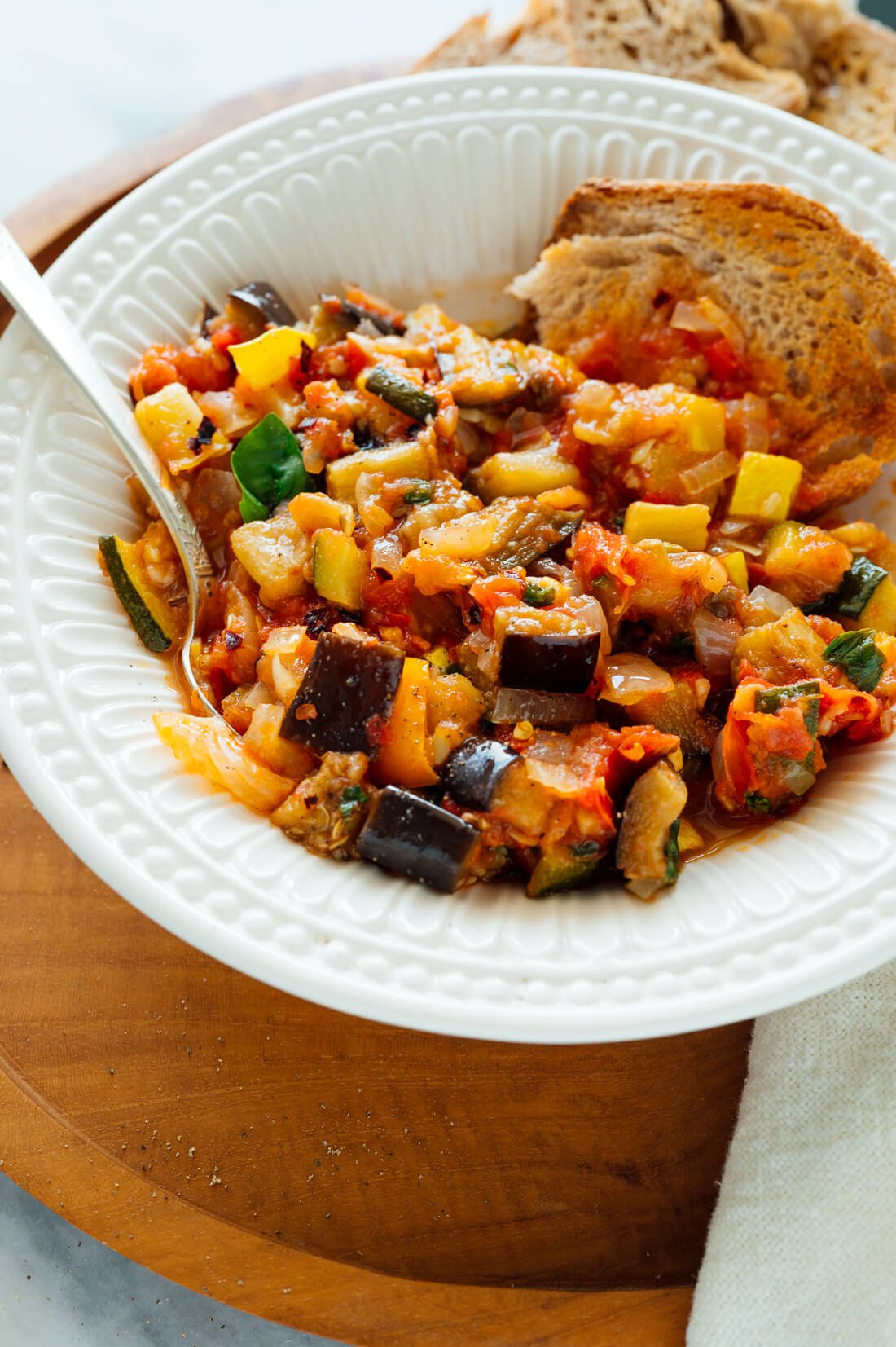 ratatouille with bread