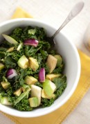 Raw Kale, Apple & Avocado Salad