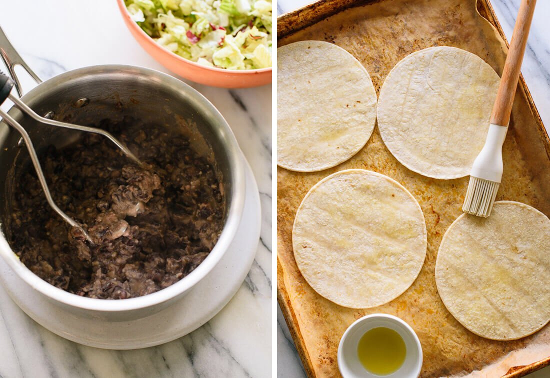 healthy refried black beans