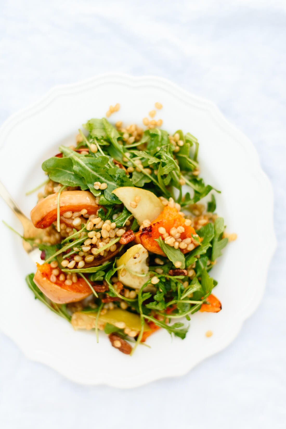 roasted butternut squash apple salad recipe