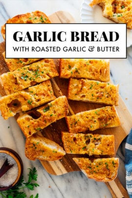 roasted garlic bread recipe