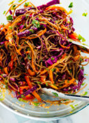 Colorful Veggie Sesame Noodles