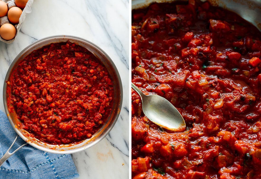 shakshuka before adding eggs