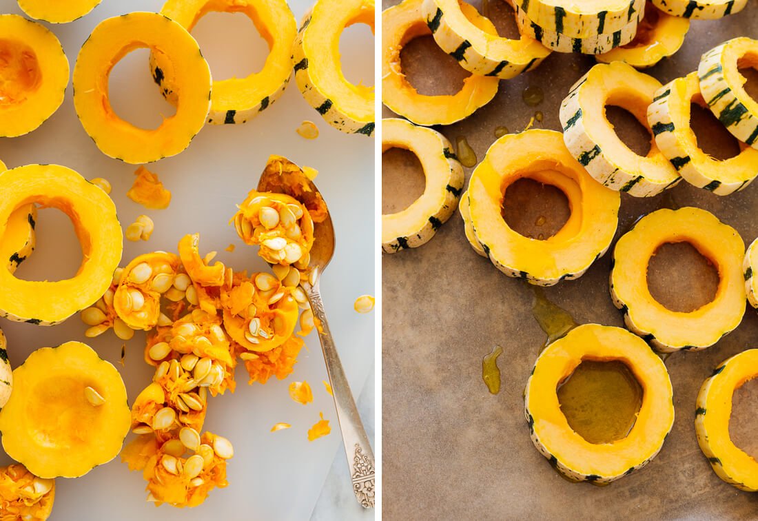 sliced delicata squash